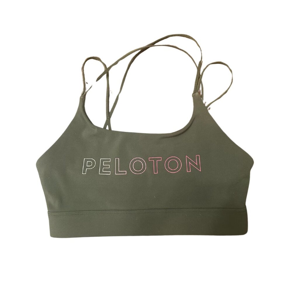 Peloton 'Speed Up' Green Sports Bra